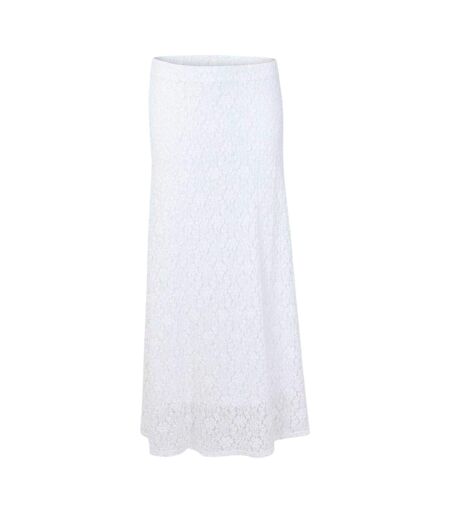 Jupe Longue Motif/style Lacets Catalin Femme Blanc Edited