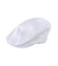 Gatsby herringbone flat cap white Result Headwear-1