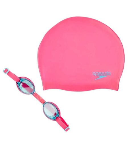 Ensemble Lunettes De Natation Jet V2 Orange Fluo Rose Speedo