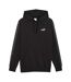 Mens Fleece Branded Tape Hoodie  Black Puma-1
