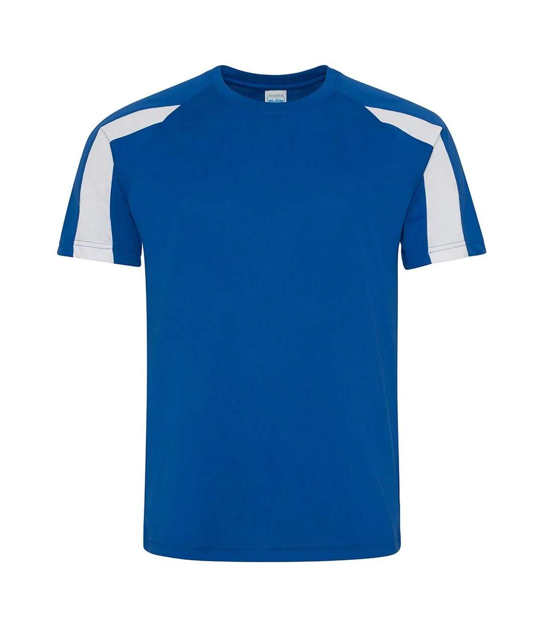 T-shirt homme bleu roi / blanc arctique AWDis Cool-1