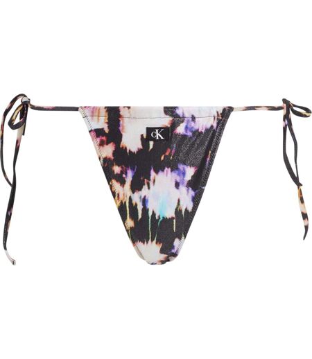 Bas De Maillot De Bain Motif/style Impression À La Feuille D´aluminium Femme Noir Blanc Calvin Klein
