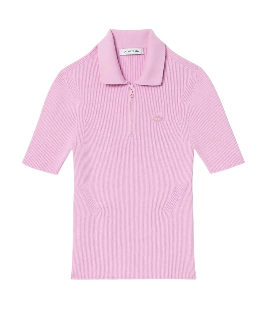 Polo femme rose Lacoste-1