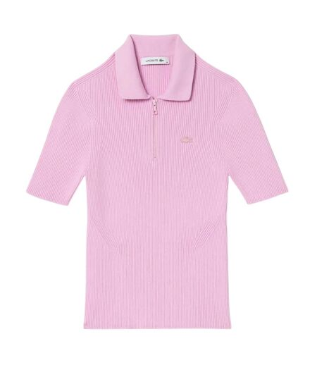 Polo femme rose Lacoste