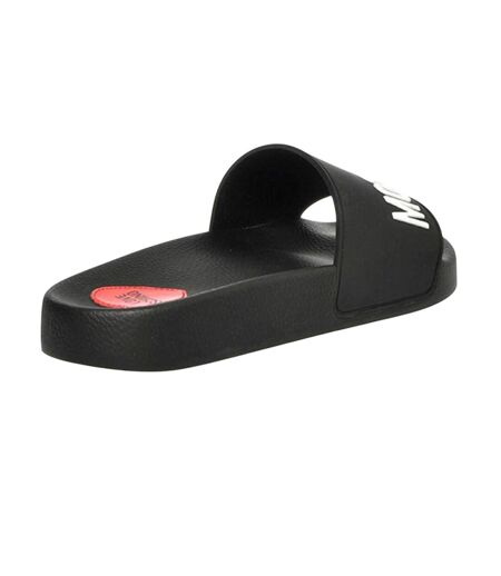Claquettes Motif/style En Relief Femme Noir Love Moschino