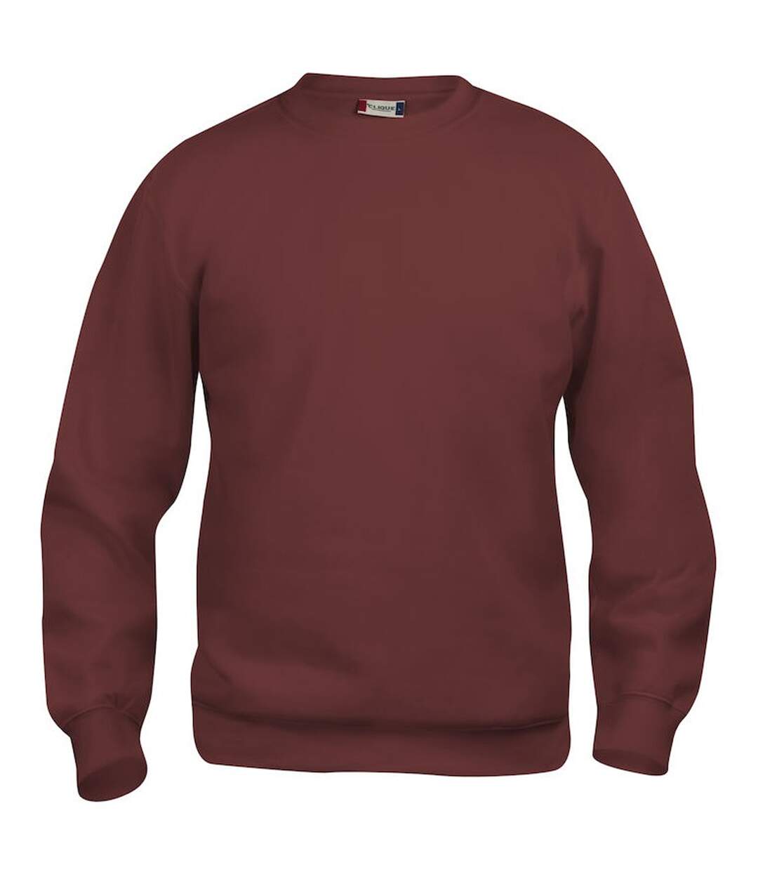 Sweat basic adulte bordeaux Clique-1