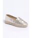 Espadrilles plates cuir perforé semelles corde-1