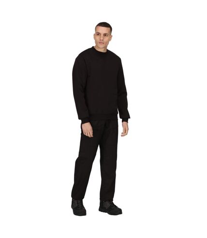 Regatta Mens Pro Crew Neck Sweatshirt (Black)