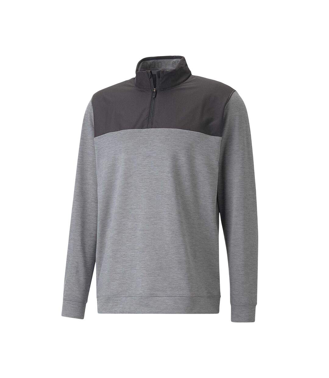 Mens Cloudspun Colour Block Jumper Black Puma-2