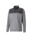 Mens Cloudspun Colour Block Jumper Black Puma-2