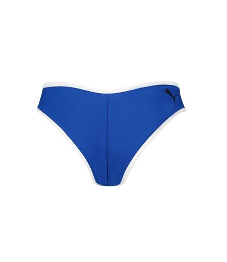 Womens/ladies Reversible Bikini Bottoms Blue Grey Puma