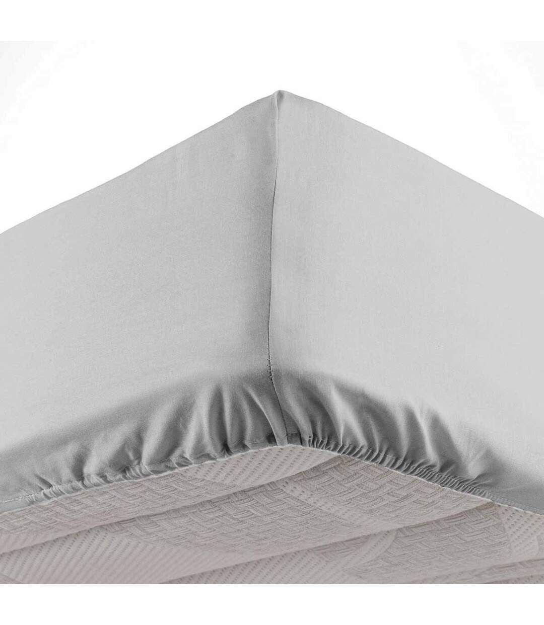 Drap Housse Microfibre Oscar 140x190cm Gris Clair-1
