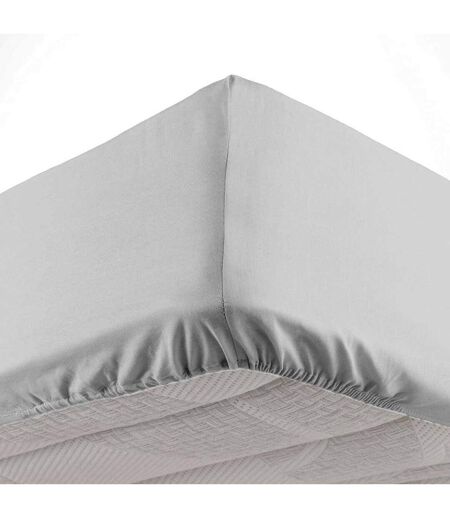 Drap Housse Microfibre Oscar 140x190cm Gris Clair