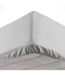 Drap Housse Microfibre Oscar 140x190cm Gris Clair-1