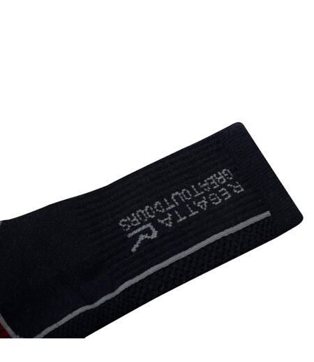 Chaussettes De Randonnée Homme Gris Foncé Rouge Regatta