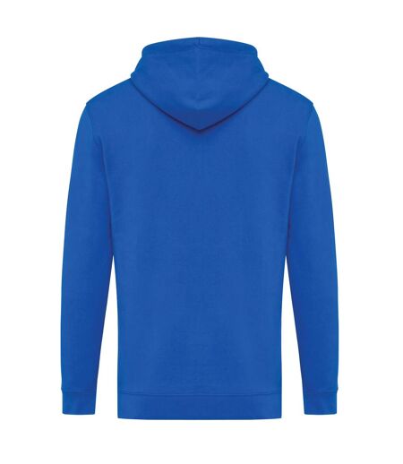 Unisex adult jasper recycled cotton hoodie royal blue Iqoniq