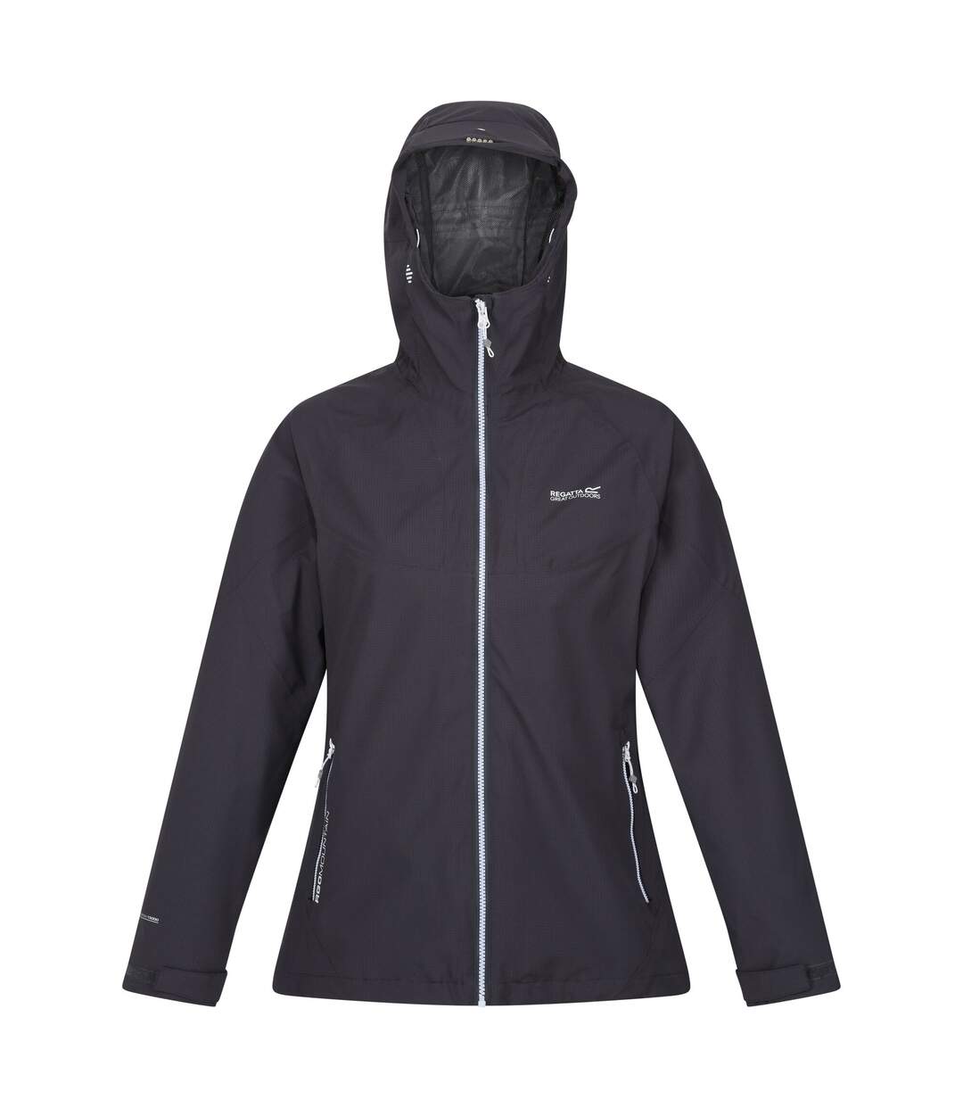 Womens/ladies Raddick Logo Waterproof Jacket Seal Grey Regatta-2