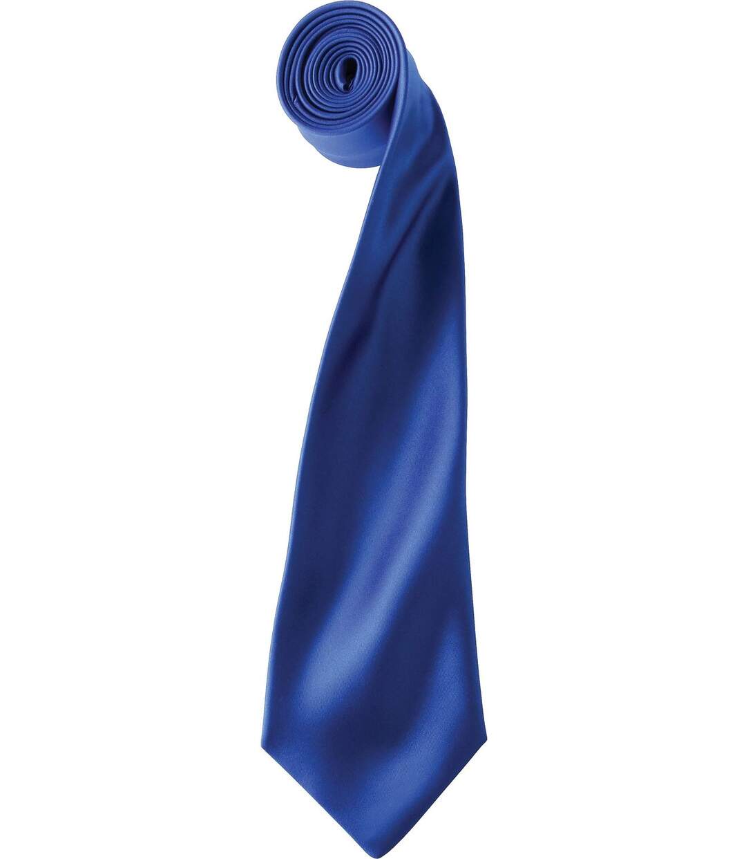Cravate satin unie - PR750 - bleu roi-2