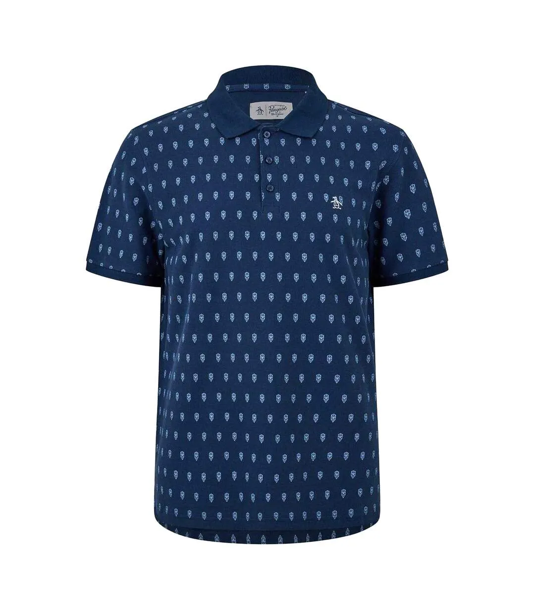 Mens Minimal Regular Polo Shirt Yale Blue Original Penguin-1