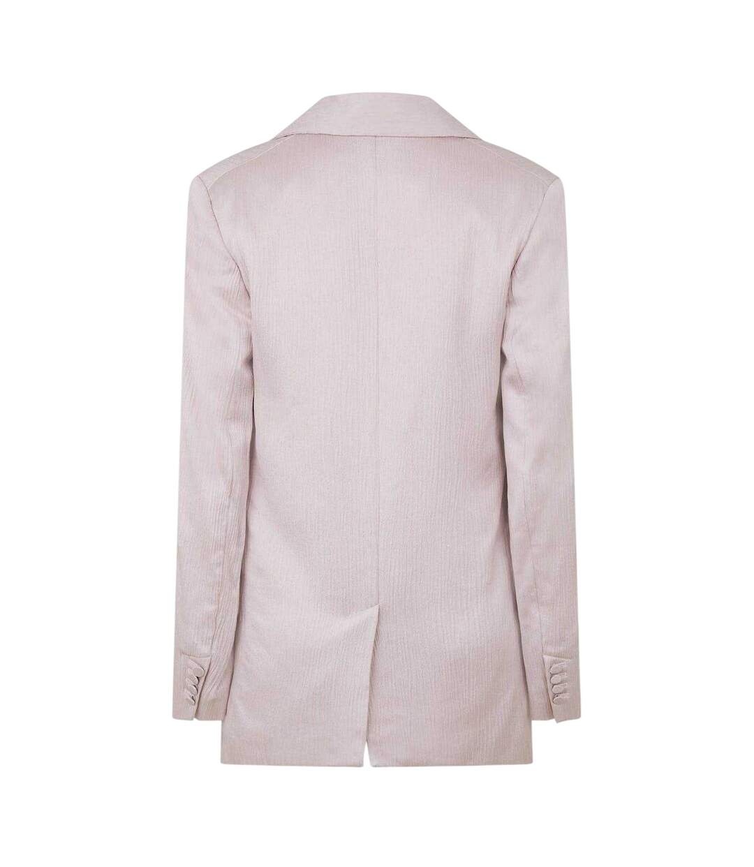 Womens/ladies Tomboy Wrinkled Satin Regular Jacket Pink Off White-3