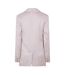 Womens/ladies Tomboy Wrinkled Satin Regular Jacket Pink Off White-3