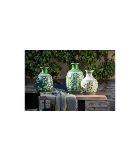 Vase Déco Fleurs 43cm Vert