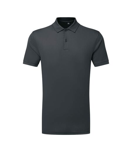 Mens Ion-charge Panelled Polo Shirt Charcoal TriDri