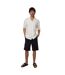Mens Antti Relaxed Fit Short-sleeved Shirt Ecru Threadbare-1