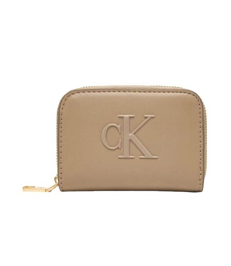 Portefeuille beige femme calvin klein jeans bold