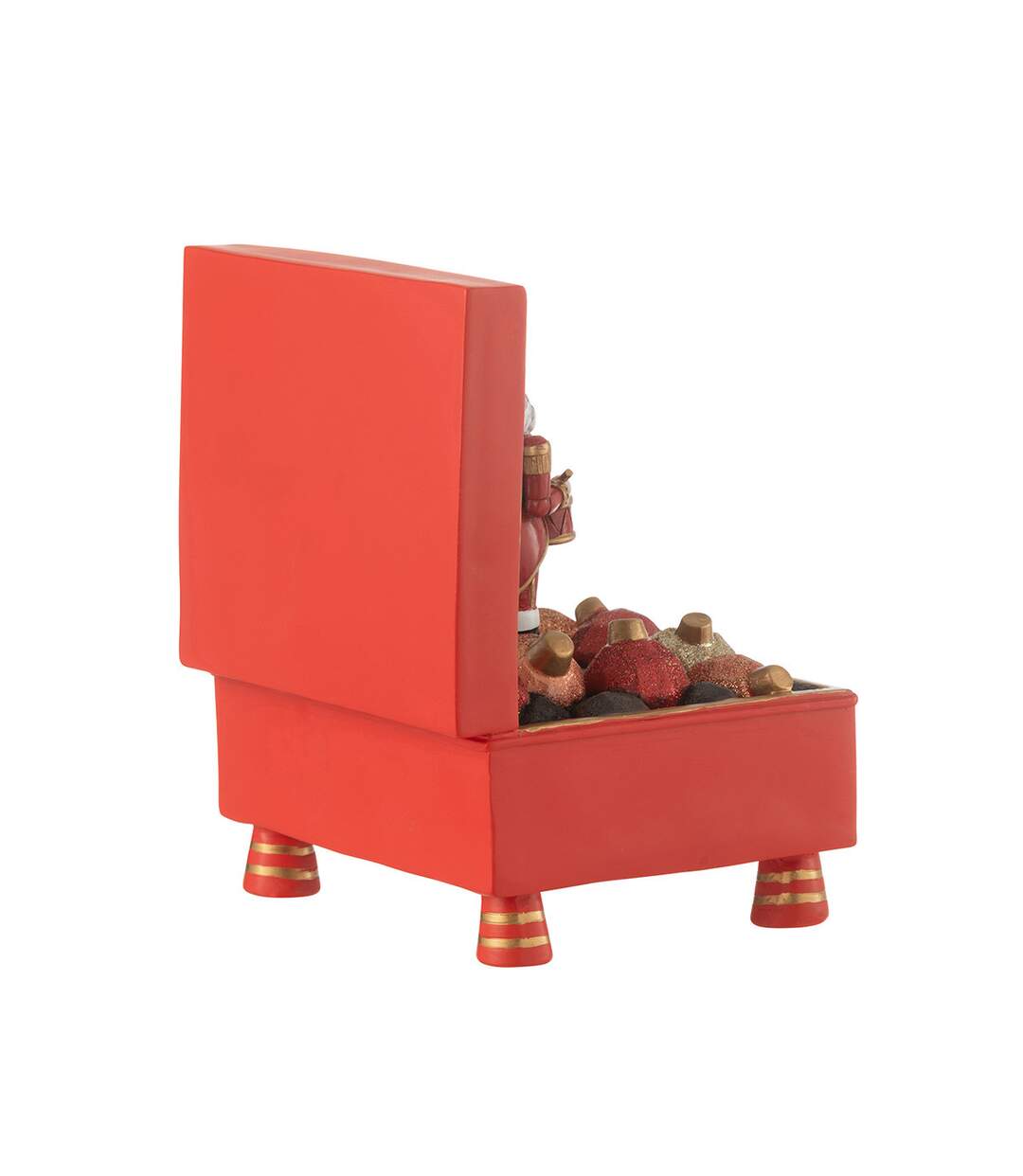 Boîte à Musique Casse-Noisette 19cm Rouge-2