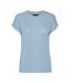 T-Shirt bleu ciel femme vero moda brianna 10291353-3