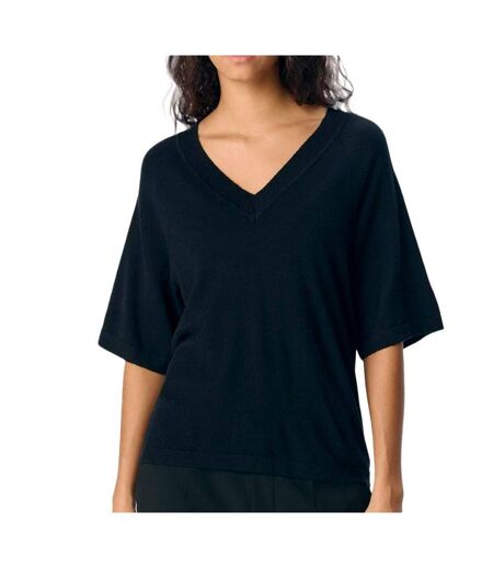 Pull 3/4 noir femme object neck knit