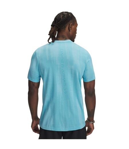 Mens Vanish Seamless T-shirt Blue Under Armour