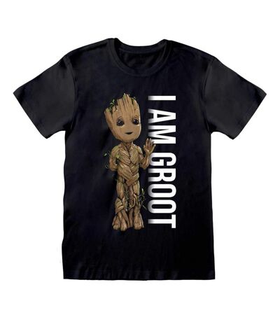 Guardians Of The Galaxy Unisex Adult I Am Groot T-Shirt (Black) - UTHE968