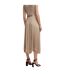 Jupe Longue Motif/style Asymétrique Exala Femme Beige Boss-2