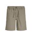 Mens Linen Blend Shorts Dusty Olive Jack And Jones-1