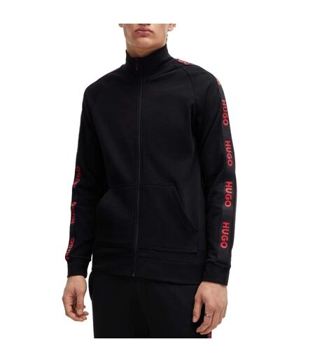 Mens Logo Full Zip Track Top Black Hugo