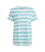 Womens/ladies Yago Stripe T-shirt Aqua Sky Craghoppers-2