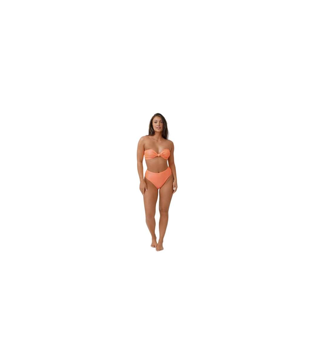 Bas De Maillot De Bain Motif/style Texturé Femme Corail Be You-1