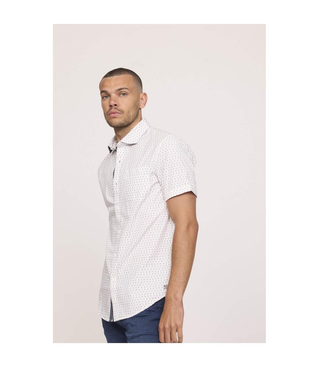 Chemise manches courtes coton regular DOULY MC-3