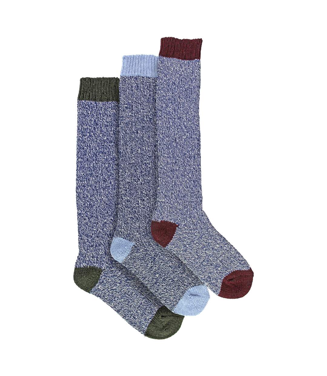 Sock Snob - 3 paires de chaussettes femme extra longues en laine douce et chaude-4