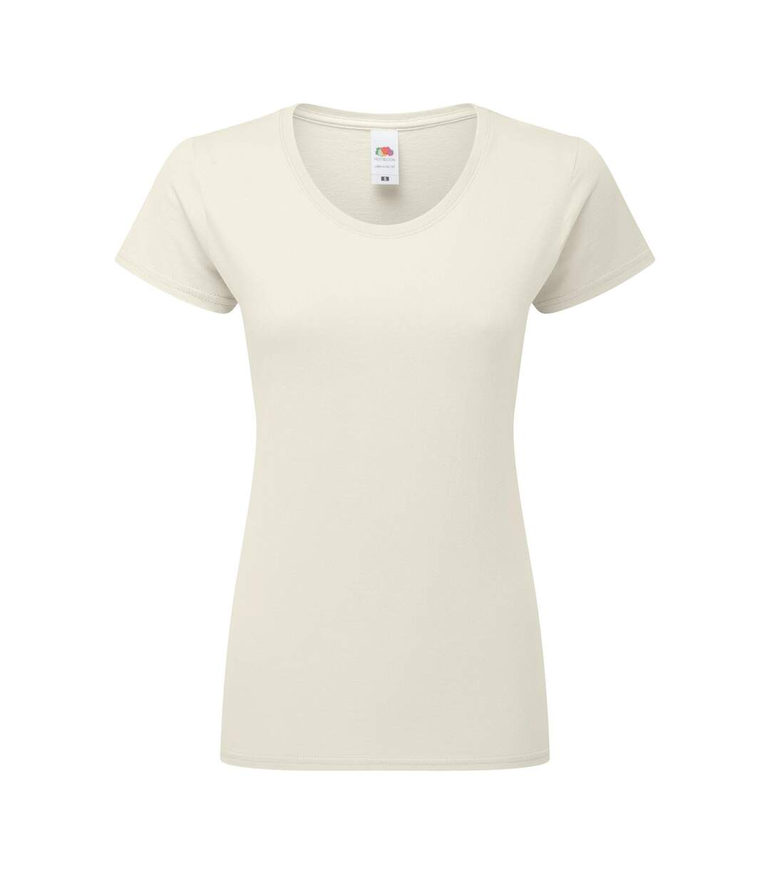 Womens/ladies Ringspun Premium T-shirt Natural Fruit Of The Loom-2