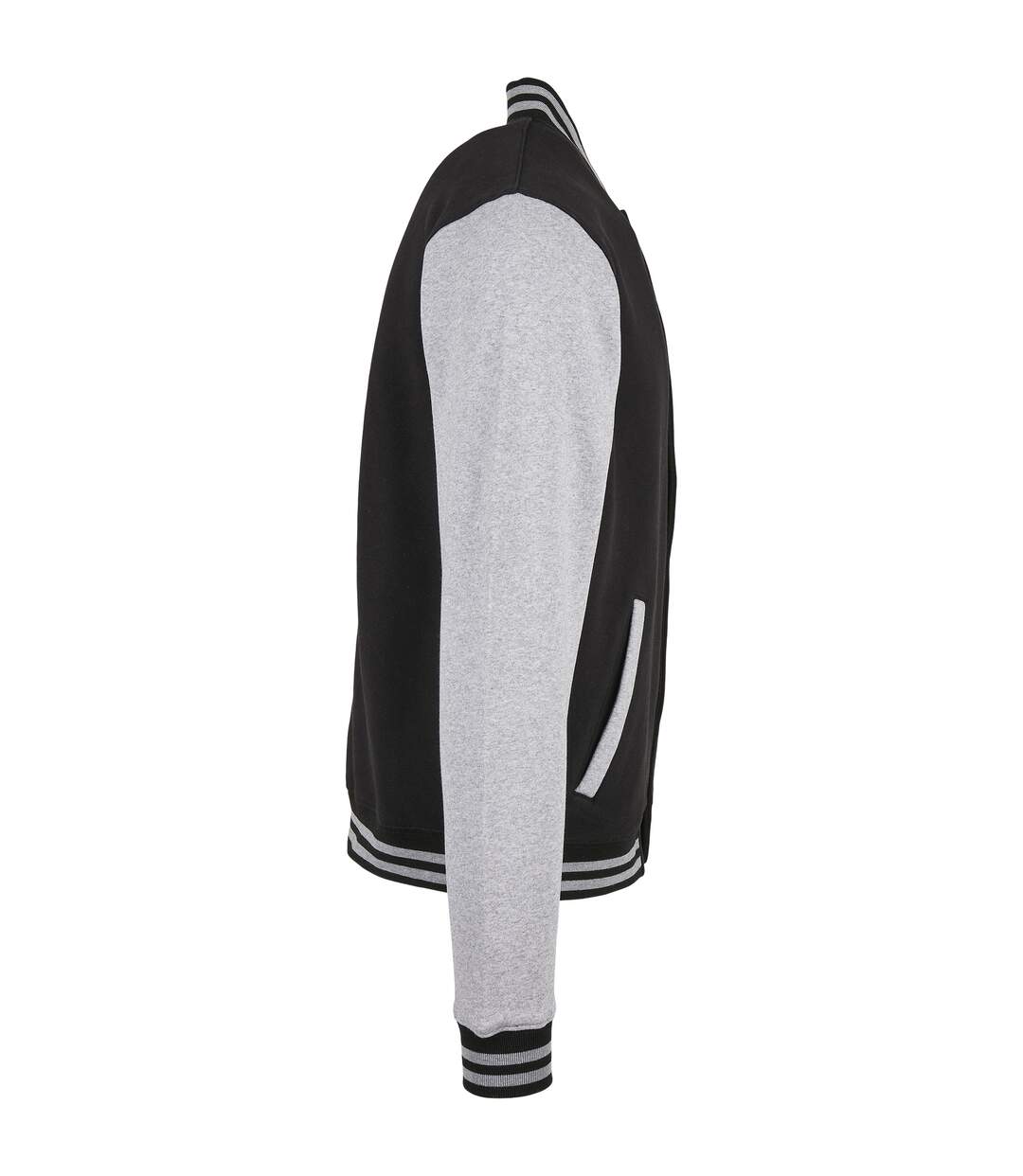 Veste Basic College Homme Noir Gris Chiné Build Your Brand-4