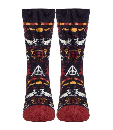 Ladies Novelty Harry Potter Socks | Heat Holders Lite | Winter Warm Fun Pattern Socks for Women