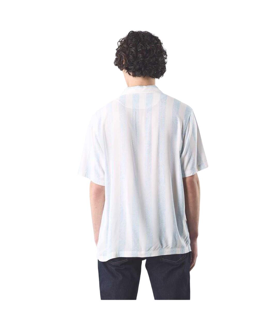 Mens Marshall Regular Short-sleeved Shirt Blue Pretty Green-3
