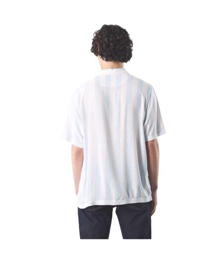 Mens Marshall Regular Short-sleeved Shirt Blue Pretty Green