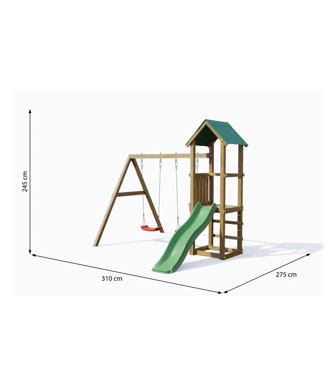 Plateforme de jeux en bois Lucas