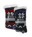 Lot de 2 chaussettes pantoufles en tricot Fairisle pour hommes avec Sherpa-2
