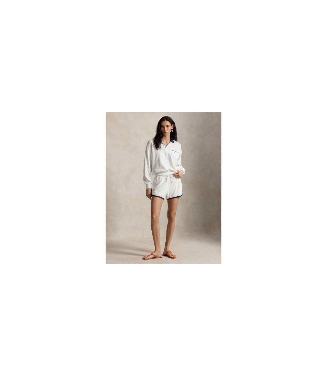 Short Polo Femme Blanc Ralph Lauren-1