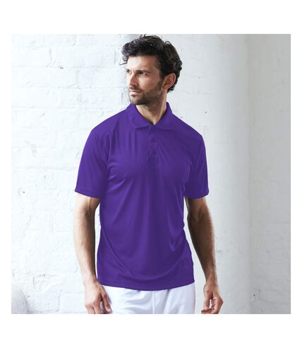 AWDis Just Cool Mens Smooth Short Sleeve Polo Shirt (Purple)